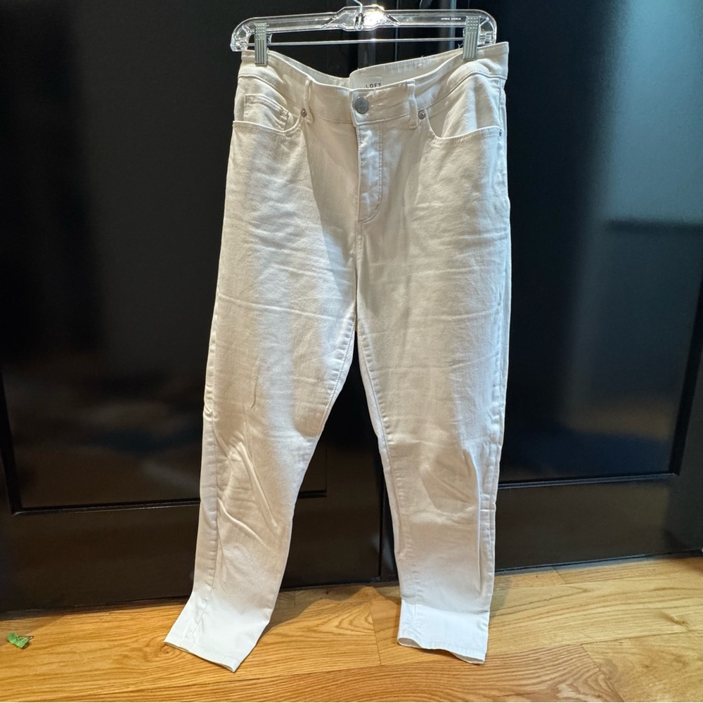 LOFT Off-White Denim Pants